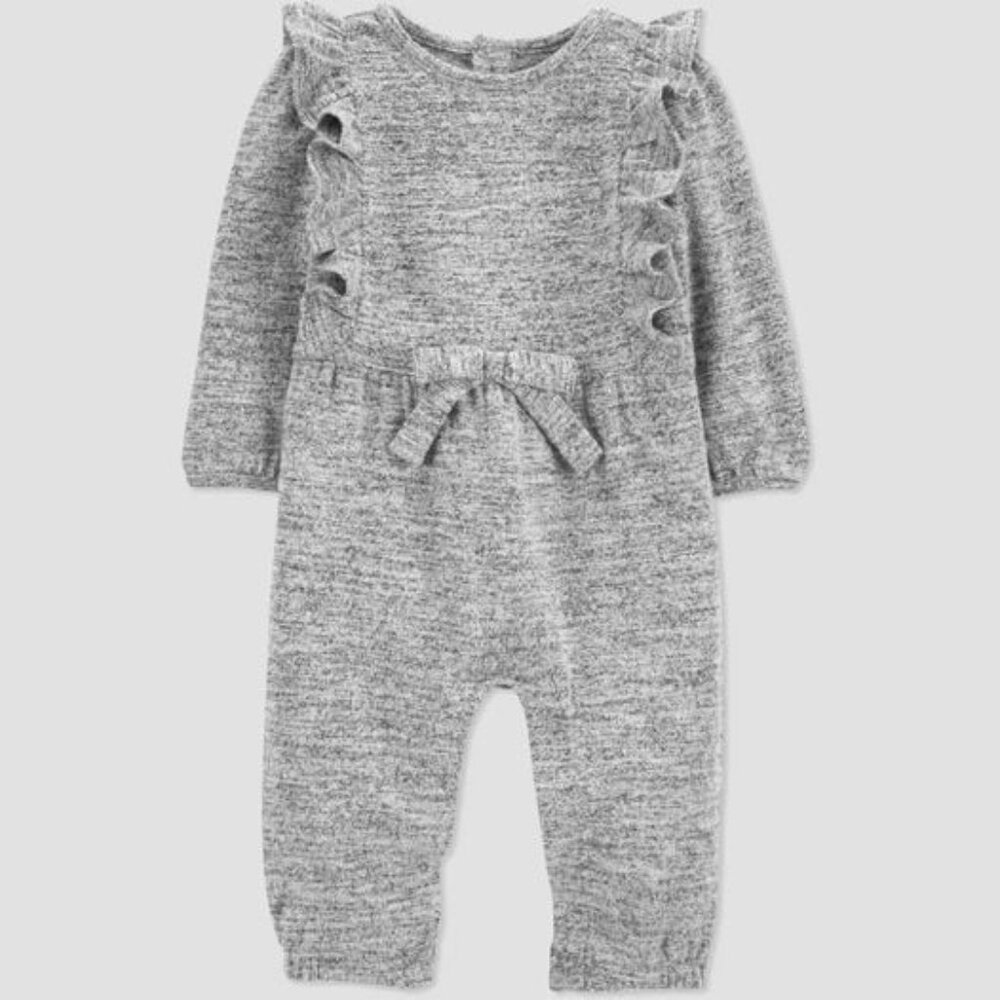 NWOT Carter's Just One You Baby Girls' Ruffle Jersey Jumpsuit, 18 Month.